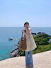 CALWAN KEODH官网包包女包新款春夏度假草编包单肩大容量编织沙滩包休闲通勤包 【卡其】小众百搭托特包实用走心女生闺蜜 实拍图