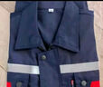  乾朗 防静电工作服套装男女夏季短袖透气耐磨劳保服带反光条电焊工服汽修工程服加油站电力局工装可定制logo 藏蓝色夏短套装180 实拍图