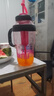 【京东物流】水杯冰霸吸管杯高颜值学生茶水分离大容量杯子 肚肚杯1个-玫红色 实拍图
