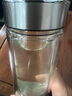 希诺（heenoor）希诺茶水分离新品男士高端磁吸式玻璃杯茶具双层防漏保温泡茶水杯 磁吸款：7013本色370ml-带防伪码 实拍图