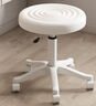 卓博吧台椅凳子家用吧台凳升降酒吧椅圆凳美容凳转椅子BTY06米白色 实拍图