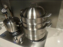 欧美达316不锈钢馒头蒸锅家用三层加厚不锈钢大号蒸煮两用锅灶炉通用 30cm 30cm 实拍图