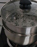 炊大皇304不锈钢汤锅+蒸屉 汤蒸炖锅蒸锅双耳煮粥煮面 22cm 电磁炉通用 实拍图