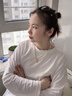 BOEAY玉兰和田玉吊坠女士珍珠纯银项链2025新款轻奢小众生日礼物女生 【珍珠礼盒】玉兰和田玉珍珠项链 实拍图