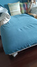 法兰格慕加厚防尘防滑弹力全包沙发套罩沙发笠四季通用简约坐垫套盖布 西湖蓝(加厚可机洗不掉色)  加大单人（宽65-95长65-95） 实拍图