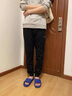 李宁（LI-NING）加绒运动裤男裤秋冬季新款裤子收口束脚宽松长裤休闲裤运动卫裤 黑色收口【棉质常规 舒适亲肤】 L /175 (130-145斤) 实拍图