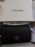 Calvin Klein小众单肩包礼物荔枝纹包包金属搭扣链条翻盖CK女包斜挎包DH2806 UB1-太空黑 OS 实拍图