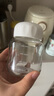 【抖音爆款】胖胖杯豆浆杯迷你玻璃杯便携水杯牛奶咖啡杯果汁杯 乳白色 300ml 1只 实拍图
