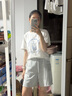 UR2025夏季新款女装休闲百搭松紧腰抽绳伞兵阔腿裤UYY650042 卡其 M 实拍图