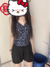 贞喜气打底裤女夏季薄款安全裤防走光南瓜裤松紧腰灯笼短裤jk内搭保险裤 黑色（均码） 实拍图