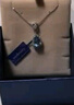 rarebeauty3克拉皇家蓝托帕石银项链女款宝石吊坠时尚高级感生日礼物送女友 实拍图