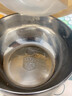 泡面碗宿舍学生带盖可沥水泡面神器不锈钢食堂打饭饭碗保温大容量 【奶白】+餐具 1300ml 实拍图