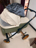 唯乐宝鲸灵婴儿推车可坐可躺婴儿车0-3-6岁用新生儿避震双向轻便高景观 【三代】摩卡绿+睡篮+遮阳+脚套 实拍图