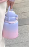 膳魔师（THERMOS）吨吨桶泡泡大肚杯316L不锈钢便携大容量保温杯生日礼物TEMA 梦幻泡泡配杯带 950ml 实拍图