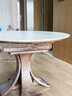 亮郦居政府补贴法式复古伸缩岩板餐桌白色家用意式轻奢窈窕圆形实木餐桌 1.35米+6椅(设计师配套推荐套餐) 实拍图