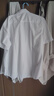 才子（TRIES）【易打理】男士短袖衬衫夏季职业衬衣商务正装纯色简约衬衫 白色 3XL 42(180/100A) 实拍图