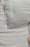 海澜之家（HLA）床上三四件套纯棉水洗棉麻裸睡亲肤床上用牛奶绒床单床笠被套被罩 【速干不缩水】A类裸睡-奥丁灰 1.8米 床笠款 四件套 被套200*230cm 实拍图