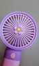 电风扇小风扇手持风扇usb风扇充电便携式挂绳随身风扇可爱卡通静音 小花款-樱花紫 实拍图