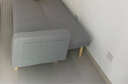 卓芝 布艺沙发床客厅卧室组合家具北欧现代小户型出租房公寓折叠沙发 6色浅灰色(棉麻布) 4人位(2米长*宽0.95米)配3抱枕 实拍图