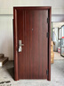 鑫百达（XINBAIDA）防盗门入户门钢制门工程门家用安全门出租房门木纹转印进户门单门子母门 1970*860/960单门（内外开） 机械锁 实拍图