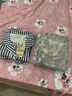 无印良品（MUJI） 女式 无侧缝双层纱织睡衣女士家居服春秋纯棉条纹格纹长袖 女款 浅米色格纹 L (上装165/88A下装165/70A) 实拍图