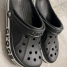 卡骆驰crocs洞洞鞋贝雅卡骆班轻便耐磨一脚蹬休闲鞋|205089 深蓝/辣椒红-4CC 39 (240mm) 实拍图