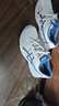 亚瑟士ASICS男鞋透气跑鞋运动鞋缓震舒适跑步鞋 GEL-CONTEND 4 米白色/蓝色 40.5 实拍图
