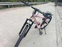 飞鸽（FG FLYING PIGEON）山地自行车成人男女变速山地车青少年中小学生车越野户外骑行单车 【高碳钢】G8002代-辐条轮-粉色 24寸轮组（适合145-170cm） 21速入门版 实拍图