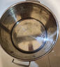 红孚304不锈钢桶商用带盖不锈钢汤桶加厚大容量汤锅油桶圆桶米桶水桶 直径30高度40特厚底耐烧 实拍图