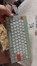 B.O.W航世（BOW）K620U有线键盘 办公键盘 超薄便携键盘 79键 台式笔记本巧克力按键小键盘 橙灰绿 实拍图