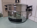 利仁（Liven）电饼铛家庭用电煎锅304不锈钢0涂层电饼档32cm加大85mm加深三明治机早餐机DJG-J3285 实拍图