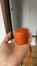 无印良品 MUJI 便携式无线音箱 迷你小音箱 桌面音响 蓝牙 橙色 实拍图