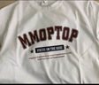 MMOPTOP潮流印花T恤男夏季纯棉重磅短袖宽松休闲打底衫女M0004白色L 实拍图