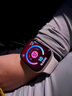 Apple/苹果 Watch Series 10 智能手表GPS款46毫米玫瑰金色铝金属表壳淡桃粉色运动型表带M/L MX2A3CH/B 实拍图