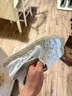 斯凯奇（Skechers）女鞋夏季渔夫鞋单鞋新中式蕾丝平底鞋浅口一脚蹬通勤鞋113025 实拍图