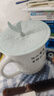 食品级卡通硅胶杯盖茶杯盖 早餐杯盖马克杯盖子 通用圆形万能杯盖 无缺口12cm浅绿盖鱼尾 实拍图