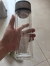 【⭐京东物流配送】高硼硅双层玻璃杯大容量泡茶杯水杯子茶水分离 【双层加厚】茶杯 350ml 1只 实拍图