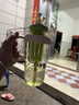 【活动专享】大容量水杯冰霸吸管杯高颜值学生茶水分离杯子 肚肚杯1个-浅绿色 实拍图