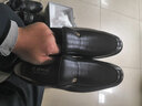 乔治蜥蜴 男士皮鞋男鞋四季款皮鞋大码正装鞋透气商务休闲爸爸鞋子 黑色单里1720 45 实拍图