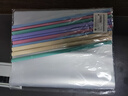 晨光(M&G)文具A4/25mm透明彩色抽杆夹 大容量办公报告夹拉杆夹 学生考试收纳资料整理文件夹 5个装ADMN4279 实拍图