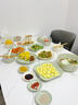 以辰碗盘餐具整套奶油风2025新款家用小清新整套高颜值碗碟筷子组合 高温釉下彩混搭十人食 63件套 实拍图