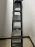 创硕 梯子工程梯货梯爬梯仓库梯人字梯梯架 六步梯-深空灰加强加固款 实拍图