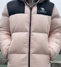 骆驼（CAMEL）【小太阳】户外羽绒服秋冬新款男女加厚保暖羽绒服面包服防泼水 白玉粉/幻影黑，男女同款，163 M 实拍图