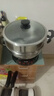 半球（PESKOE） 多功能锅多用途锅电炒锅电蒸锅电煮锅加厚食品级不锈钢电炖锅电火锅炒菜锅大功率 3L 30cm带蒸笼款（适用3-7人） 实拍图