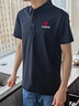 源于衣夏季工作服定制工衣POLO短袖衣服印字T恤文化衫广告衫logo刺绣男 黑色 L 实拍图