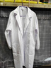 型彬白大褂长袖护士服医生大码加肥男女学生化学实验服加厚纯棉白大衣 薄款松紧袖 3XL 185xxxl 实拍图