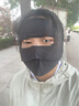 OhSunny防晒口罩夏女透气护眼角防紫外线防晒面罩男 SLF5M136WT 暗夜黑 M 实拍图