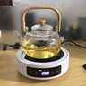 荣事达（Royalstar）电陶炉办公室小型煮茶壶煮茶器泡茶煮茶烧水壶电磁炉家用电茶炉泡茶壶 【升级防爆面板】雅白陶炉+提梁壶 实拍图