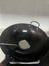 福言记传统老式铁锅炒锅无涂层炒菜不粘锅家用圆底燃气灶锅具适用 36有耳炒锅（不锈钢盖+锅铲) 36cm 实拍图