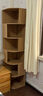 角柜转角柜墙角柜卧室靠墙落地三角置物架客厅角落边柜拐角储物柜 六层【原木色】40*40*176CM 实拍图